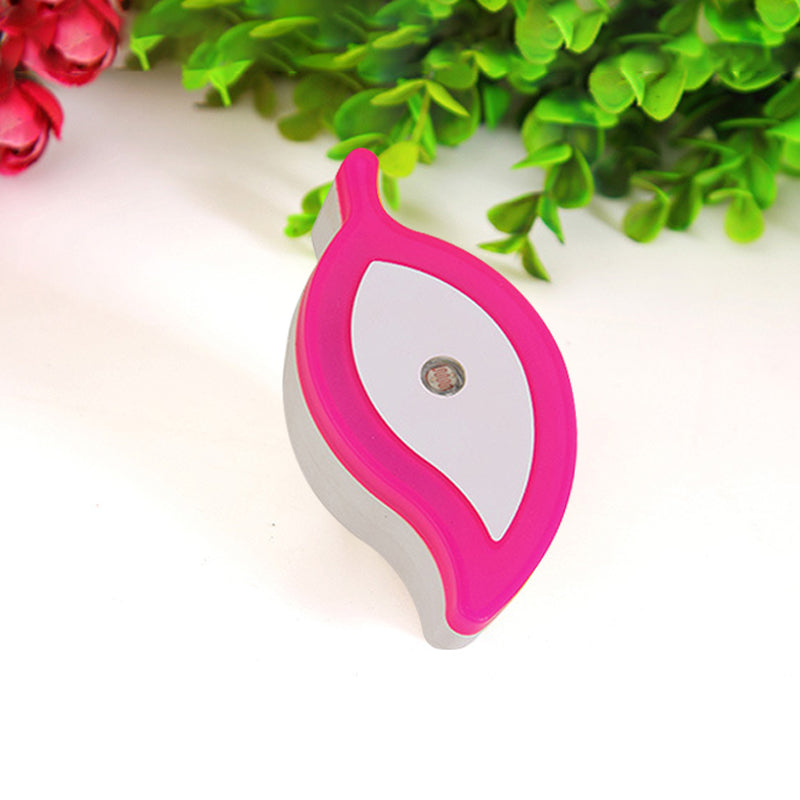 Skørter | Plastic Leaf Mini Wall Light Ideas Cartoon Green/Pink/White Plug-in LED Night Light for Nursery