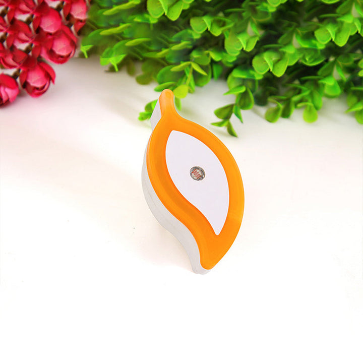 Skørter | Plastic Leaf Mini Wall Light Ideas Cartoon Green/Pink/White Plug-in LED Night Light for Nursery