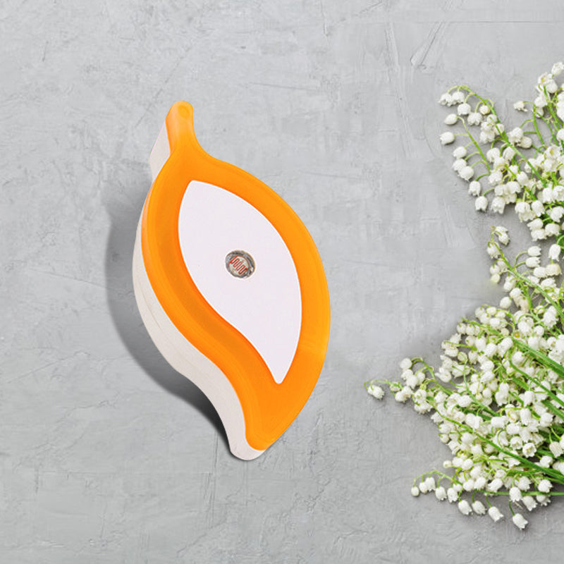 Skørter | Plastic Leaf Mini Wall Light Ideas Cartoon Green/Pink/White Plug-in LED Night Light for Nursery