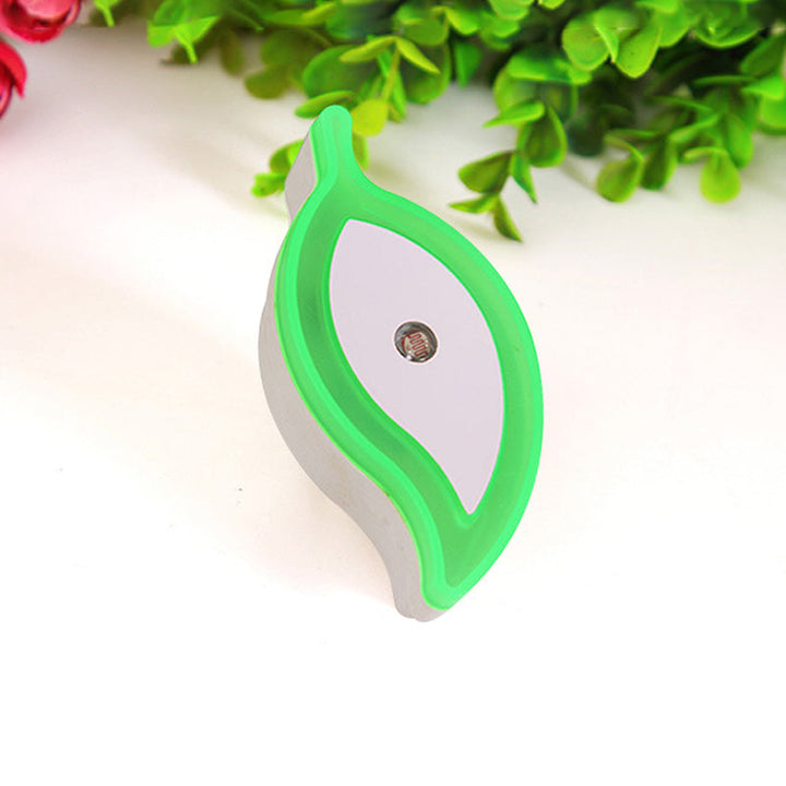 Skørter | Plastic Leaf Mini Wall Light Ideas Cartoon Green/Pink/White Plug-in LED Night Light for Nursery