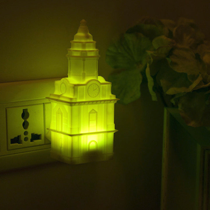 Skørter | White Castle Plug-in Wall Night Light Cartoon LED Plastic Night Light for Children's Room