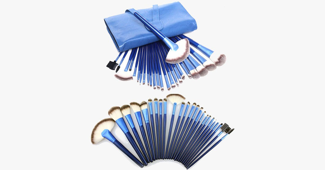 Lisslune | Ocean Blue 24-piece Brush Set