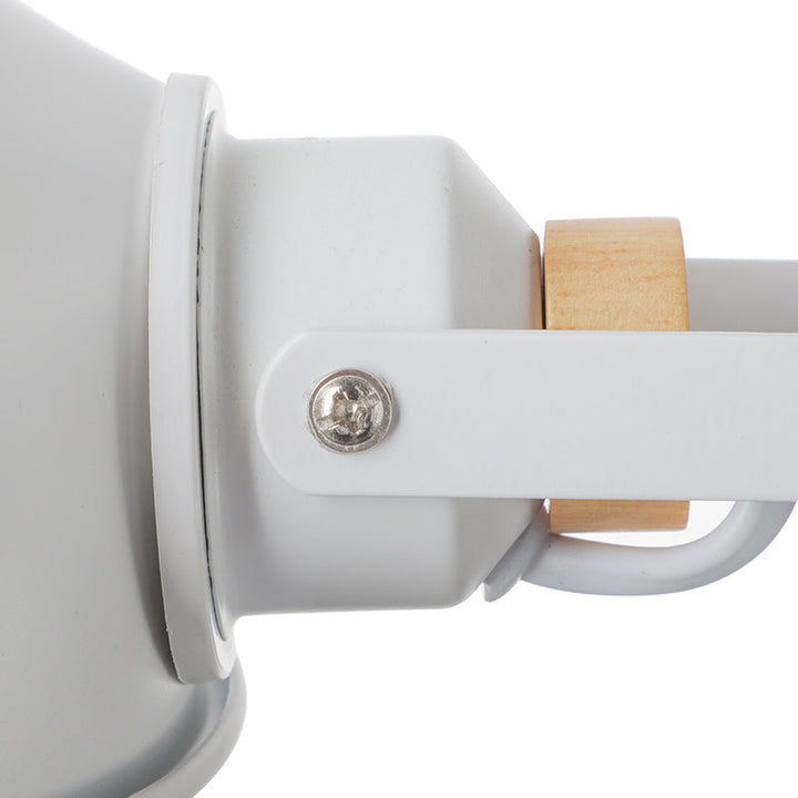 Lisslune | 1 Head Wall Lamp with Dome Shade Metal Modernist Bedroom Wall Mount Light in White