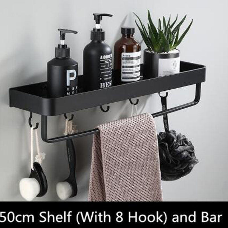 Lisslune | AluSpace - Black Space Aluminum Wall Shelf
