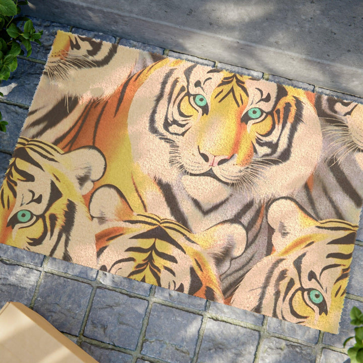 Lisslune | Tiger 3D Coconut Fiber Welcome Mat for Outdoor Entrances - Stylish and Functional