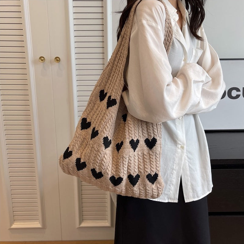 Lisslune | Knit Love Tote Bag