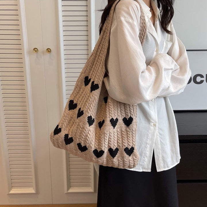 Lisslune | Knit Love Tote Bag
