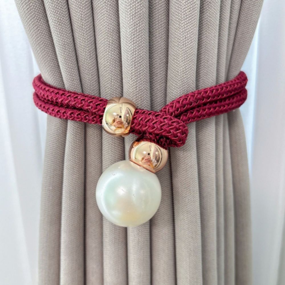 Lisslune | Lustrous Pearl Curtain Tie Back | 2 Pcs Set