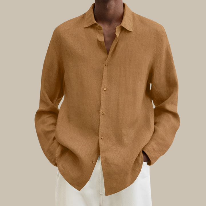Lisslune | Stylish Linen Men's Shirt with Long Sleeves