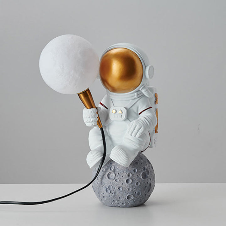 Lisslune | CosmoBuddy Astronaut Wall Lamp | Creative Design | Resin & ABS | LED Bedroom Light