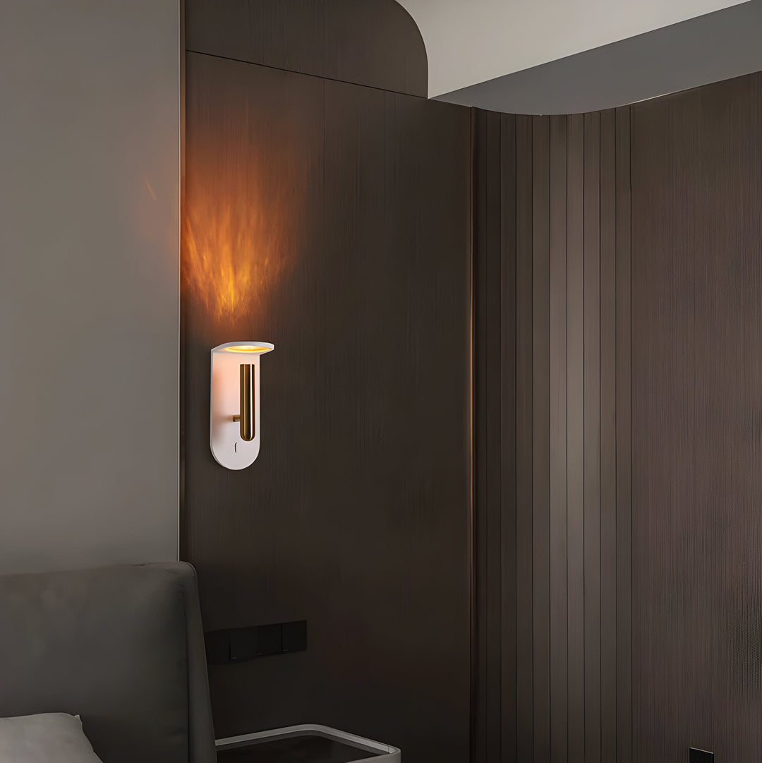 Lisslune | NordiFlame – Adjustable Nordic LED wall light with flame effect