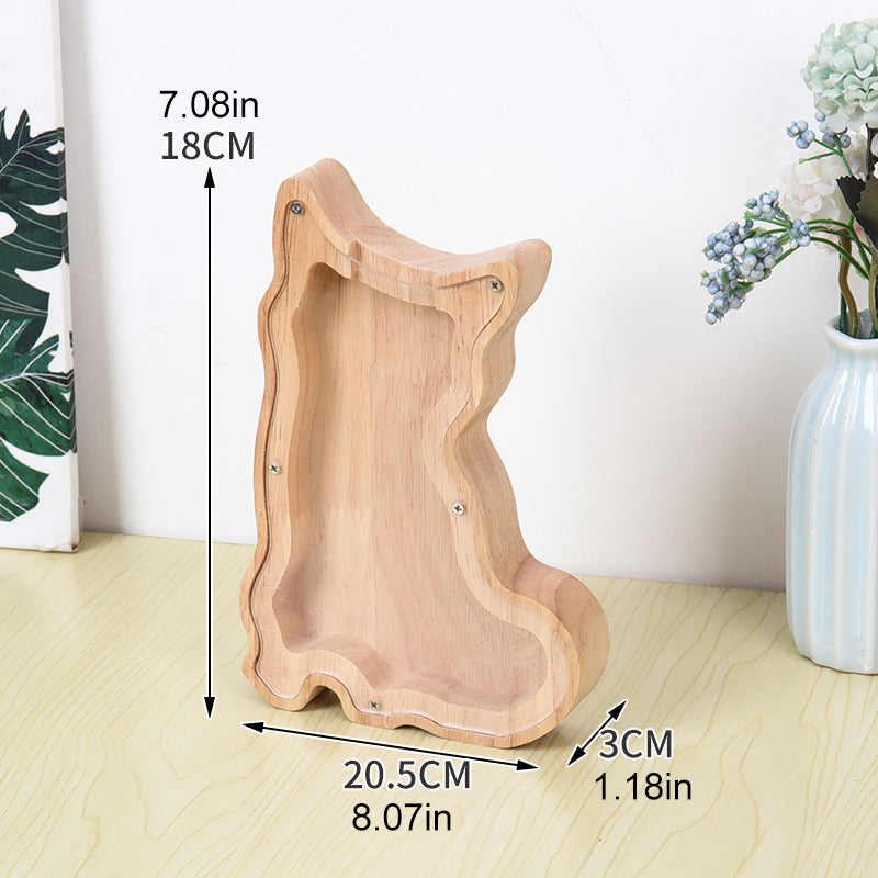 Lisslune | Wooden Animal Savings Bank