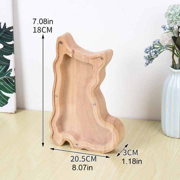 Lisslune | Wooden Animal Savings Bank