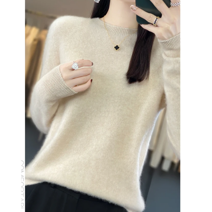 Lisslune | Cashmere Pullover Women Stylish Round Neck, Soft & Comfortable