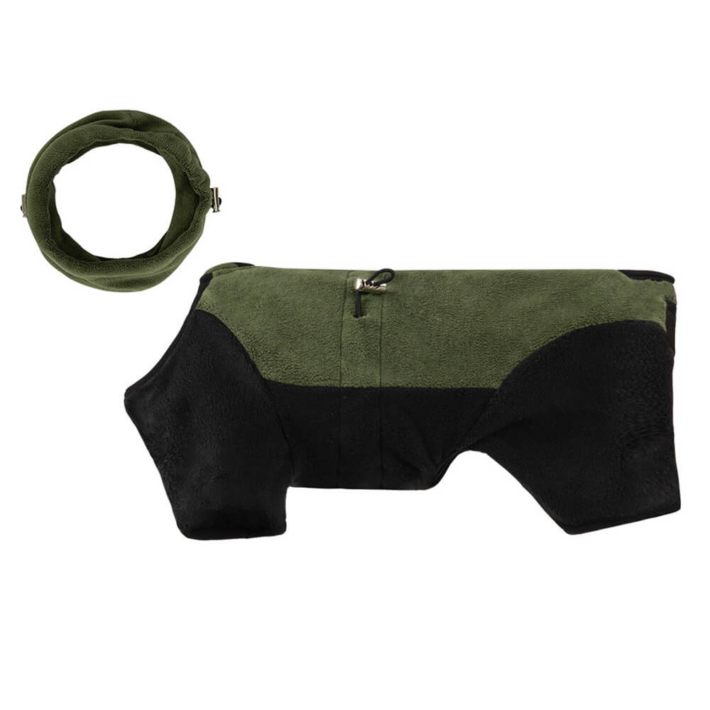 Lisslune | Full Protection Polar Fleece Dog Overall with Removable Collar