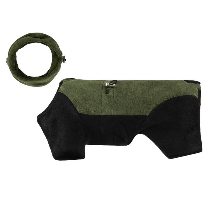 Lisslune | Full Protection Polar Fleece Dog Overall with Removable Collar