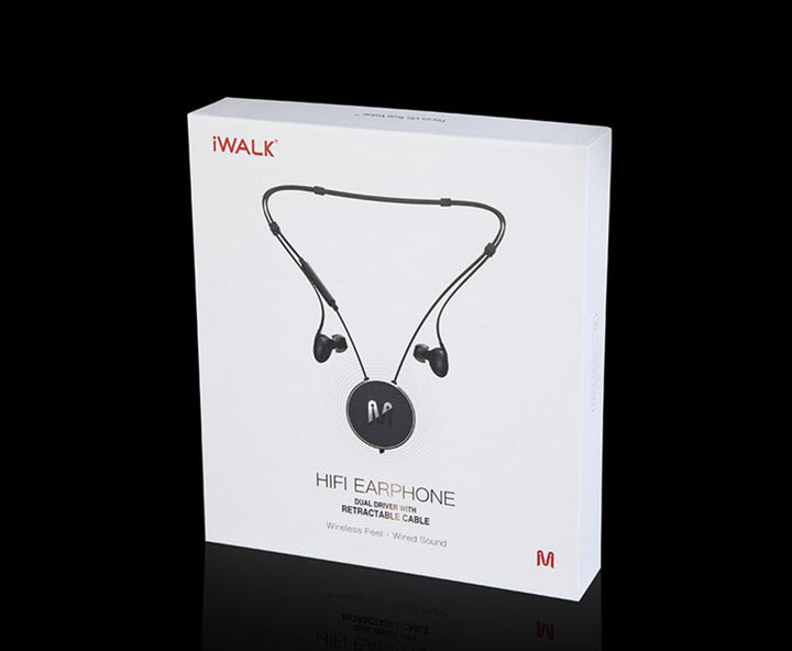Lisslune | Neckband Headphones with Adjustable Design, Easy-to-Store Cable, Double Coil Design and High Sound Quality