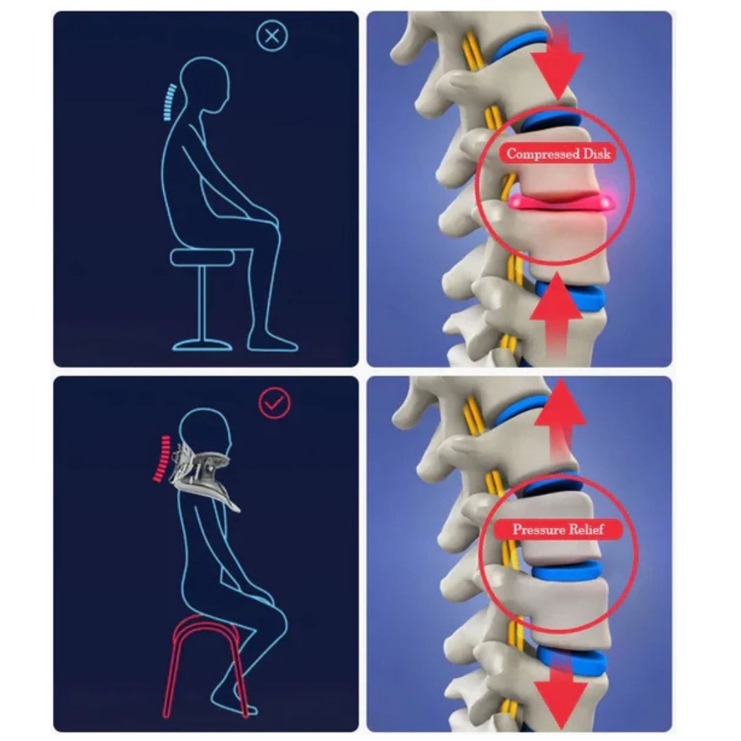 Lisslune | Neck Stretcher for Pain Relief - Adjustable Cervical Traction Device Ideal for Neck Tension and Discomfort