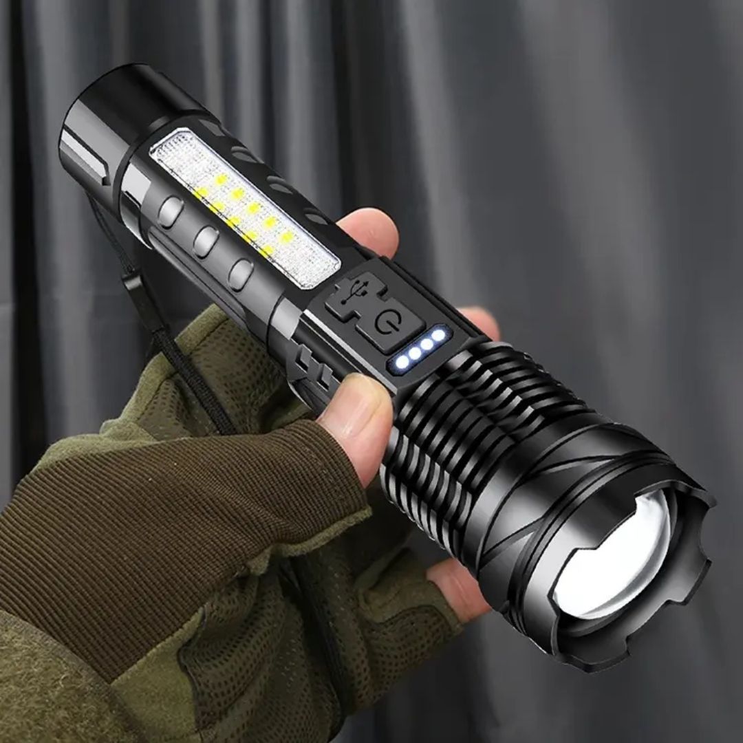Lisslune | Zoomable LED Flashlight – 3KM Range, Ultra Bright & Durable