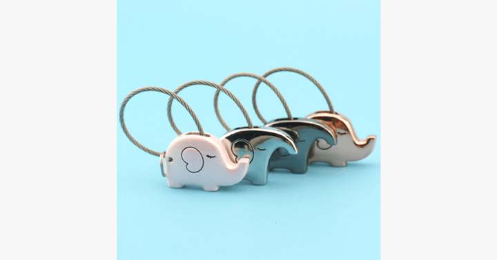 Lisslune | Elephant Love Keychain Set