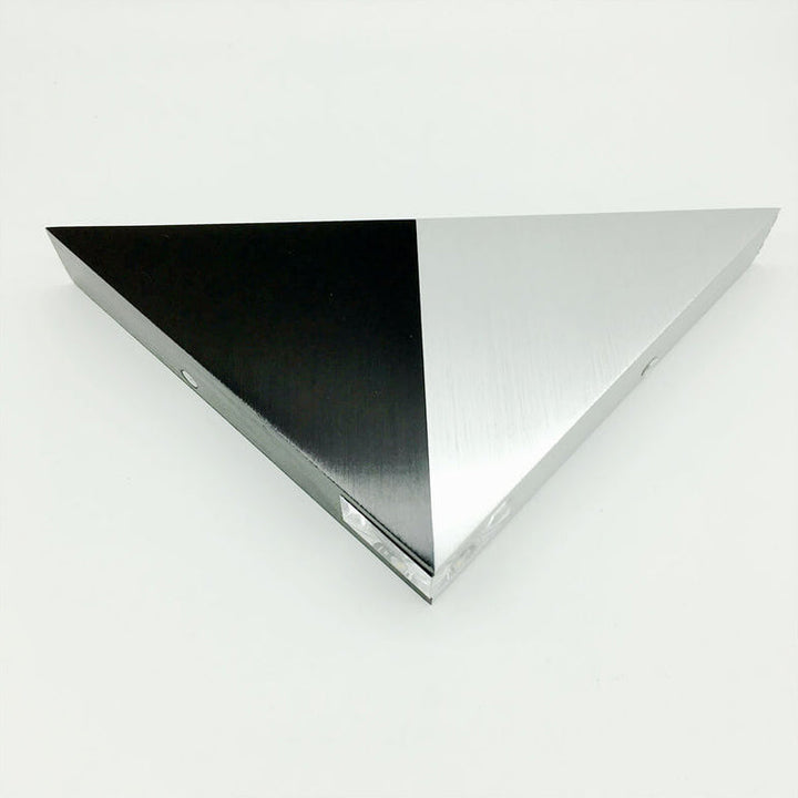 Lisslune | TriLumina Prism LED Wall Light | Creative Pyramid Design | Aluminum & Acrylic | Colored Light Options