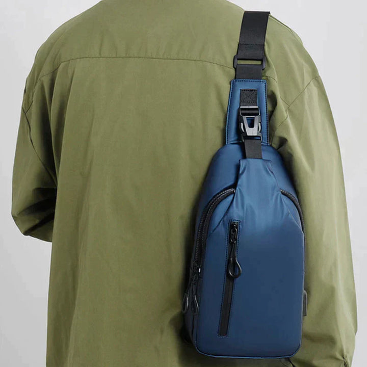 Lisslune | UrbanShield Waterproof Crossbody Bag with Anti-Theft Design
