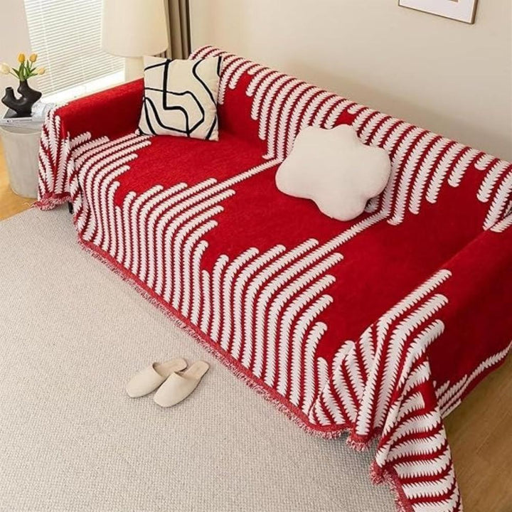 Lisslune | Modern Monochrome Fern Sofa Cover
