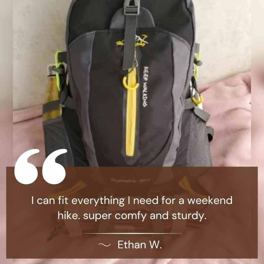 Lisslune | 40L Waterproof Hiking Backpack with Multiple Compartments for Outdoor Adventures and Travel