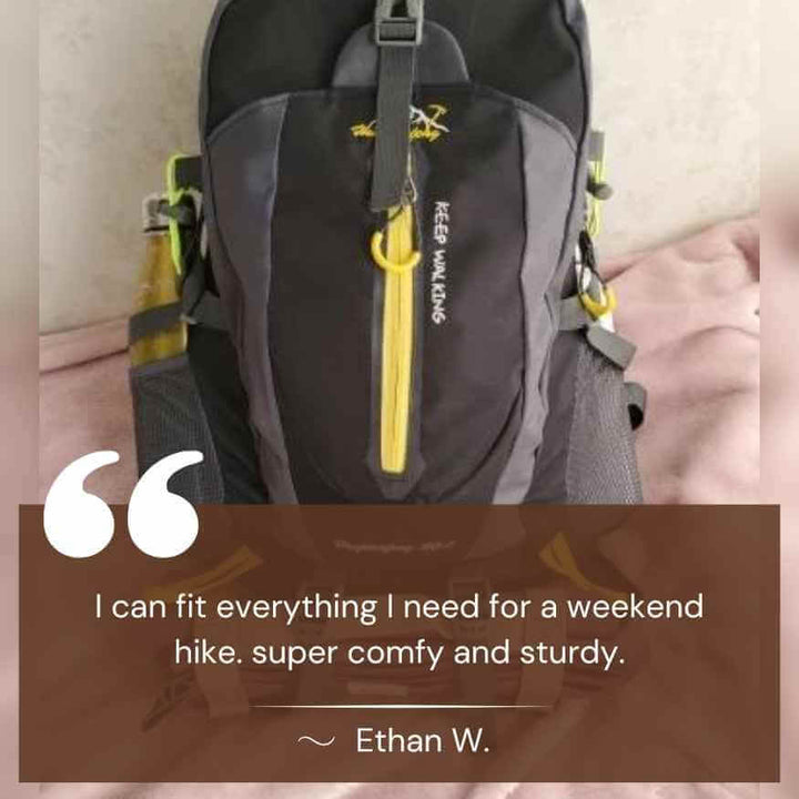 Lisslune | 40L Waterproof Hiking Backpack with Multiple Compartments for Outdoor Adventures and Travel