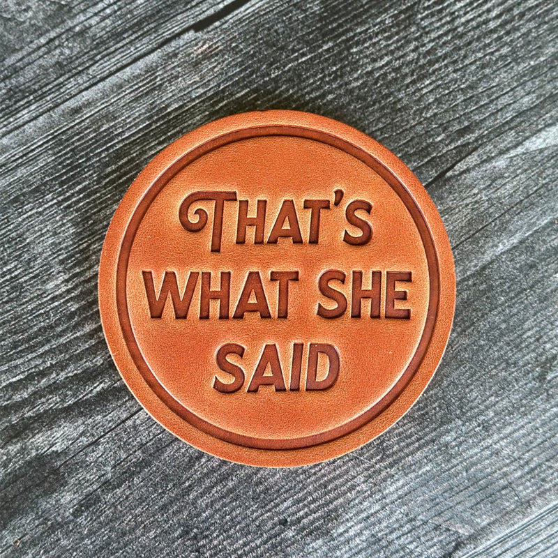Lisslune | Funny Leather Coasters