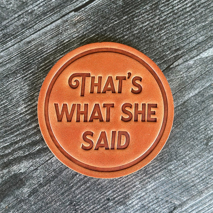 Lisslune | Funny Leather Coasters
