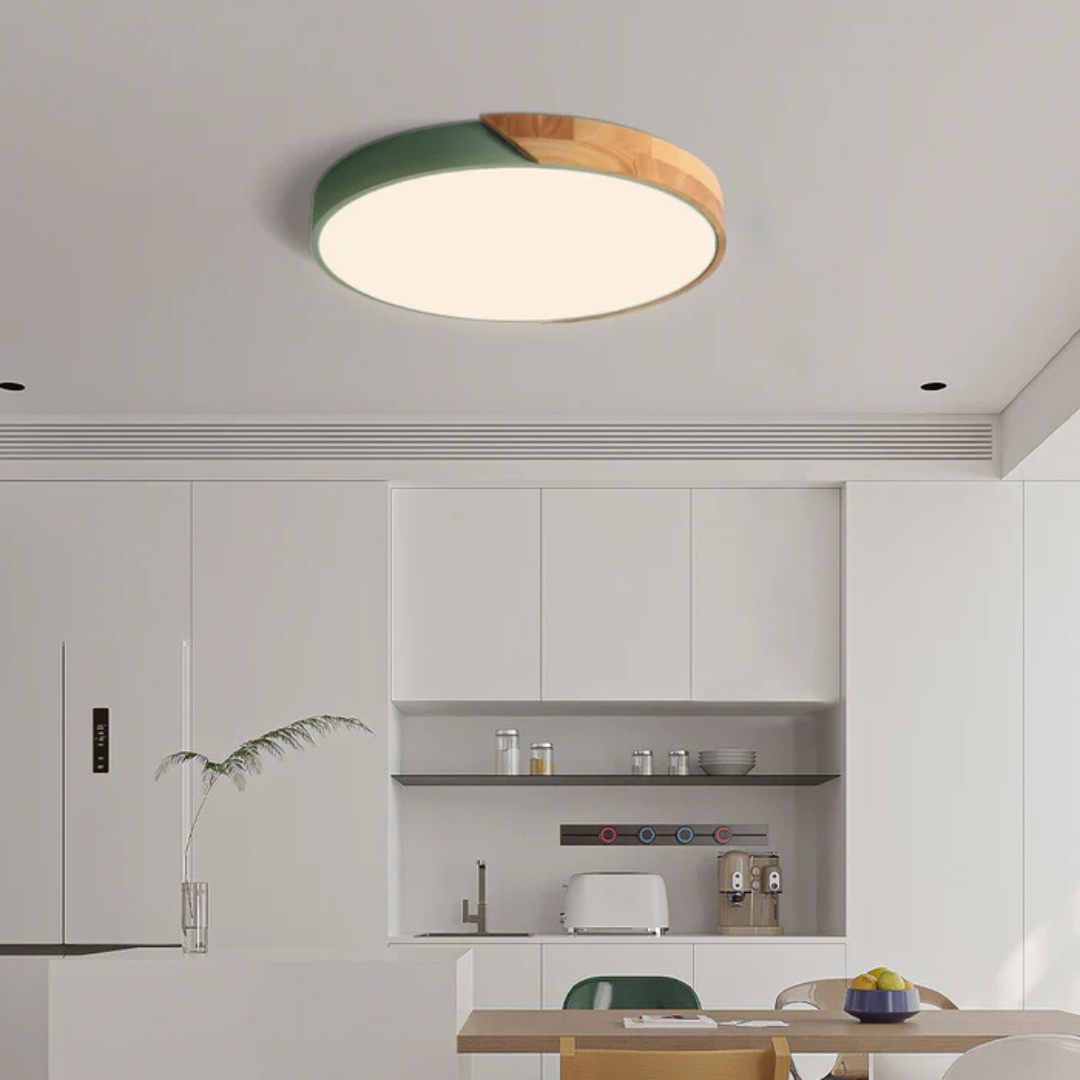 Lisslune | Delos – Scandinavian Wooden LED Ceiling Light | Modern Energy-Efficient Interior Lighting