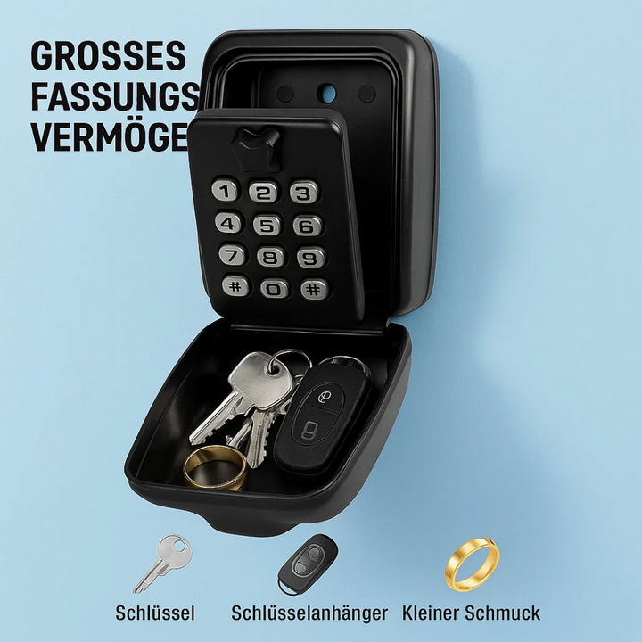 Lisslune | KeyGuard Outdoor Safe – Weatherproof Wall-Mounted Key Box