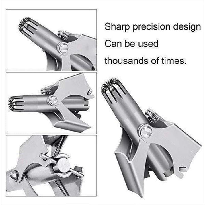 Lisslune | Safe Touch Stainless Steel Nose Hair Trimmer