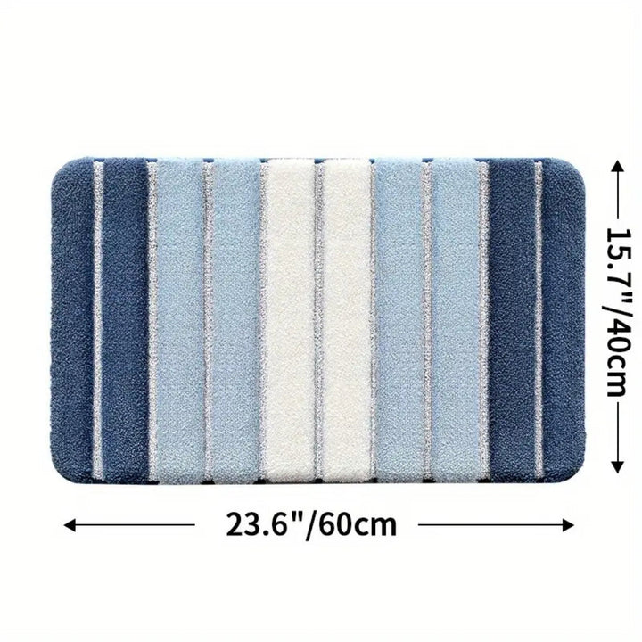 Lisslune | Lumiere Striped Absorbent Bath Mat