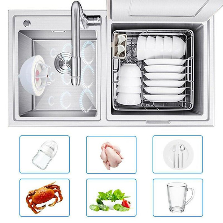 Lisslune | Ultrasonic Portable Dishwasher And Laundry Piece