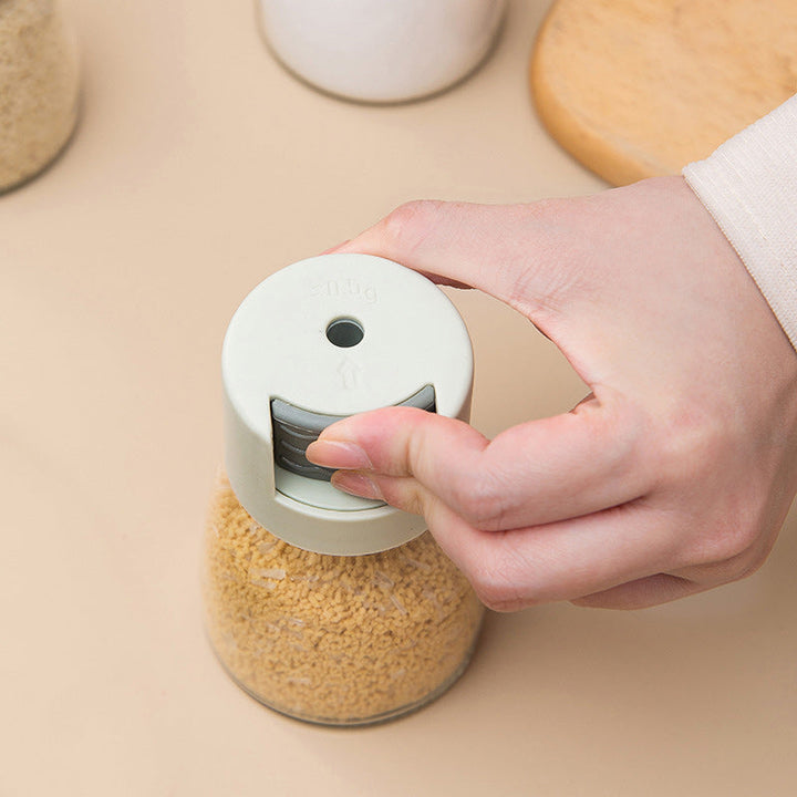 Lisslune | Salt and Pepper Shaker Precise Quantitative Press Type