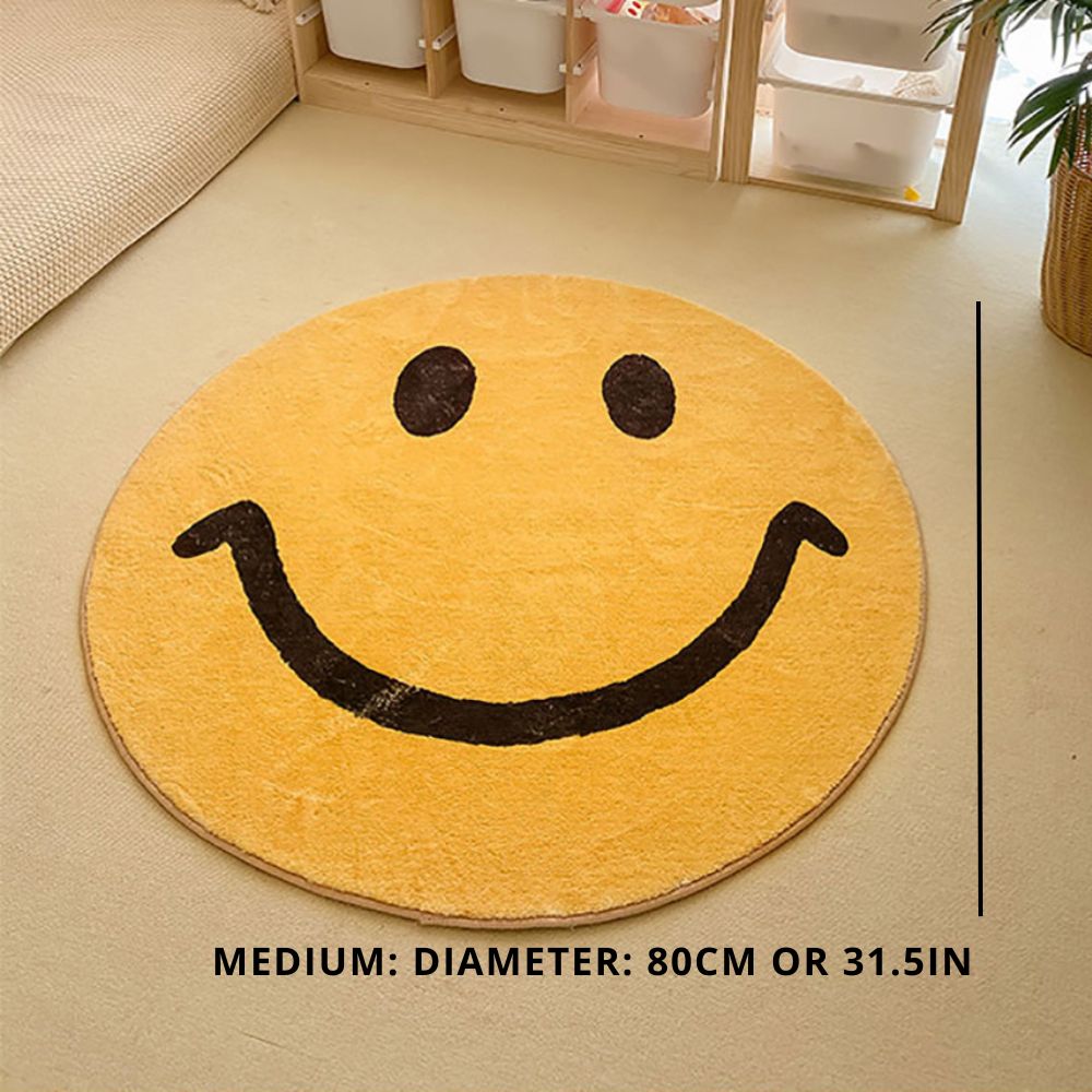 Lisslune | Smiley Face Rug