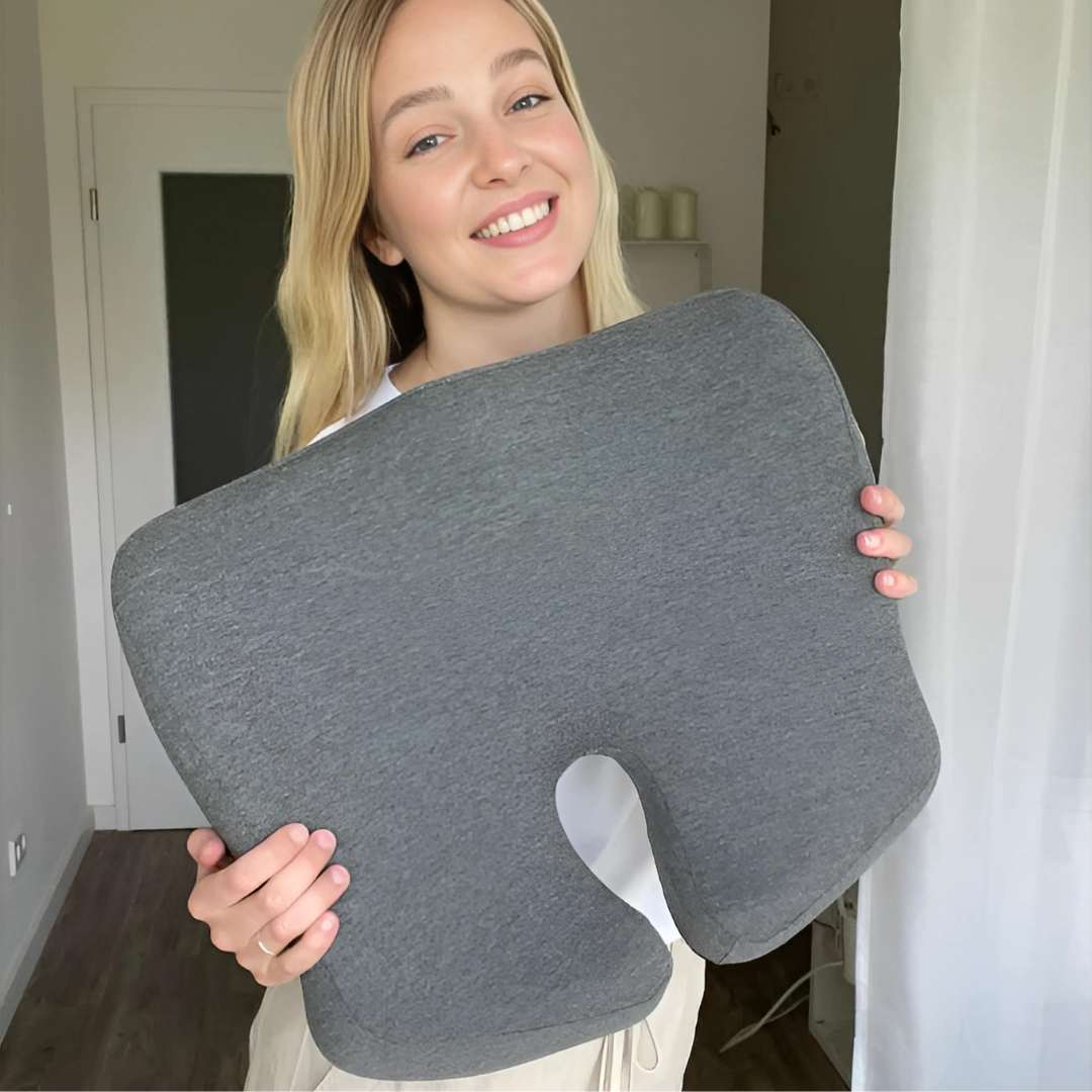 Lisslune | Orthopedic Comfort Cushion Set for Pain Relief & Posture Support - Seat & Back Cushions for Office Workers, Seniors & Pregnant Women