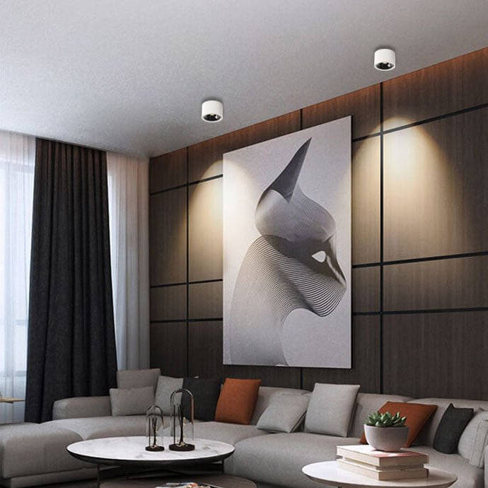 Lisslune | Origo Minimalistic LED Ceiling Light - Adjustable Round Recessed Lamp