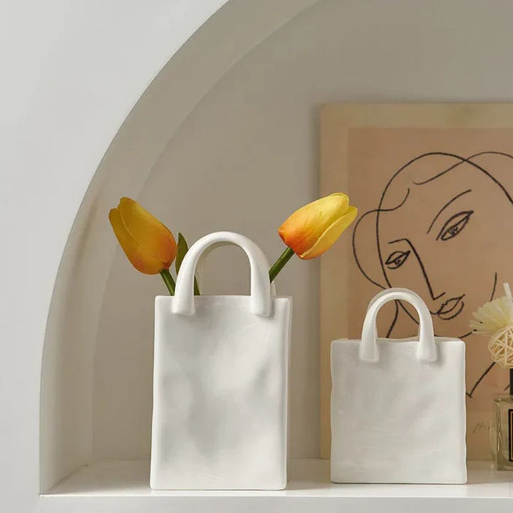 Lisslune | Tote-Style Ceramic Vase