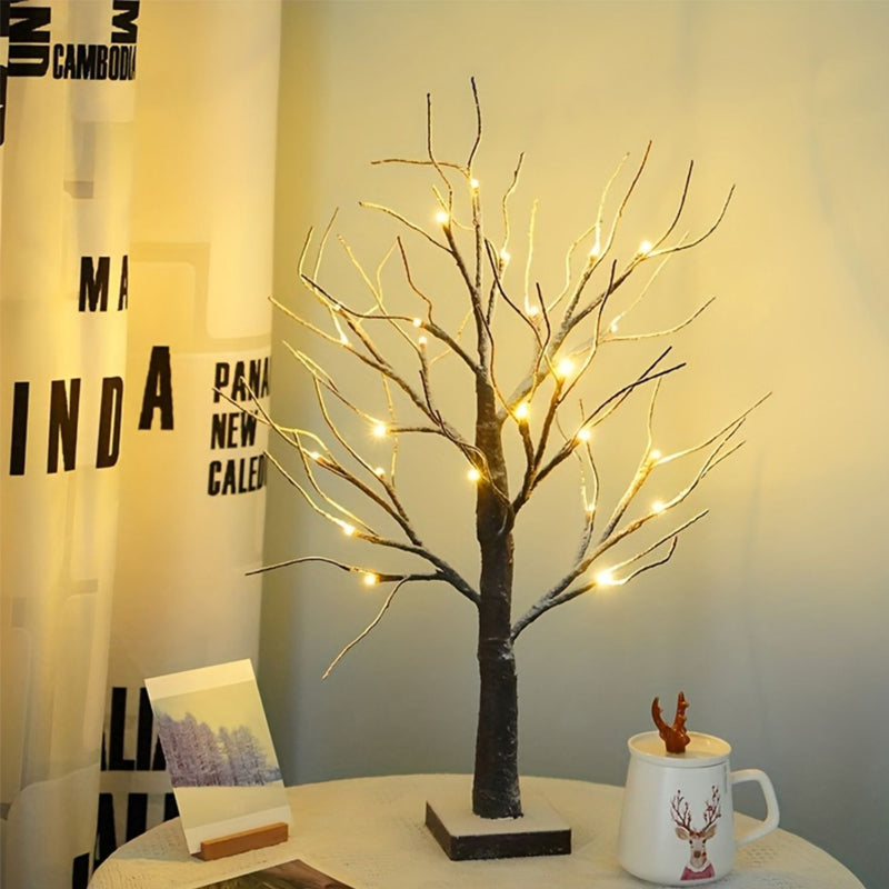 Lisslune | Atmospheric Light Tree with Red Birds – Flexible LED Decoration Tree
