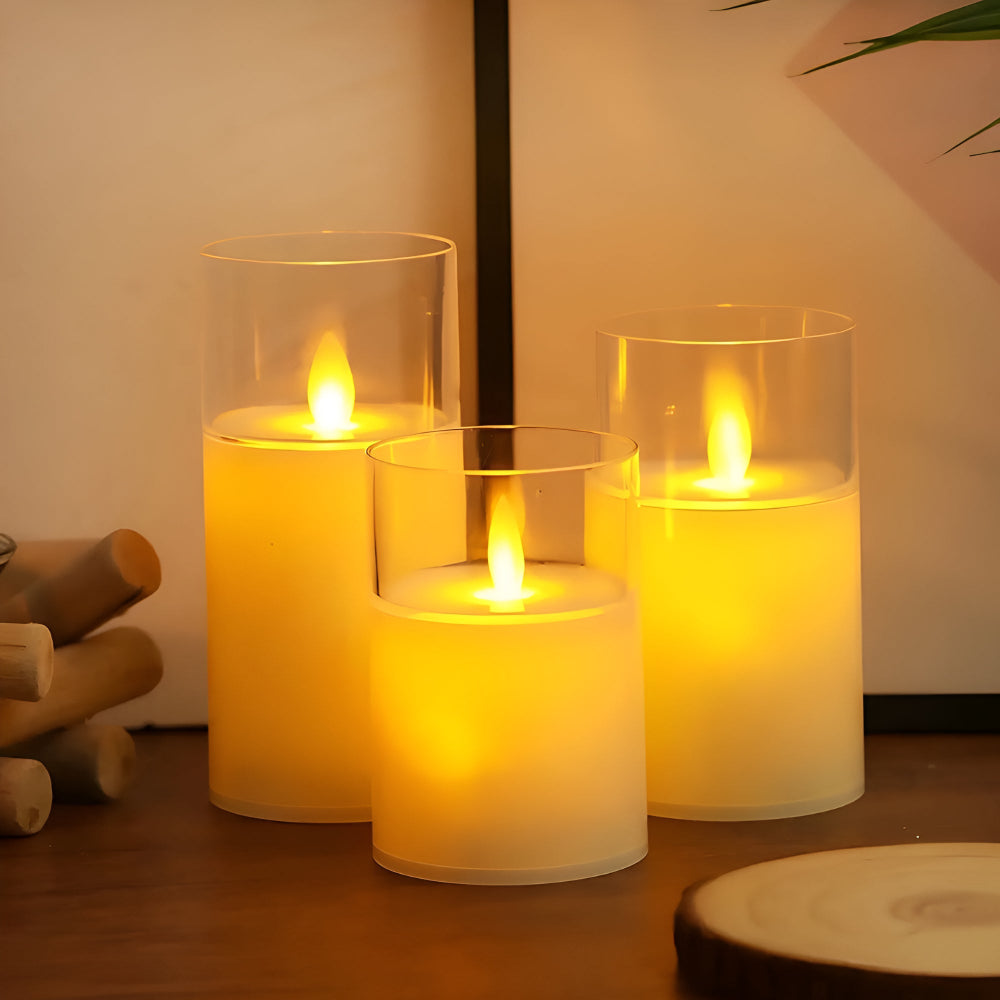 Lisslune | Ethereal 3D Flameless Candle | 3pcs Set