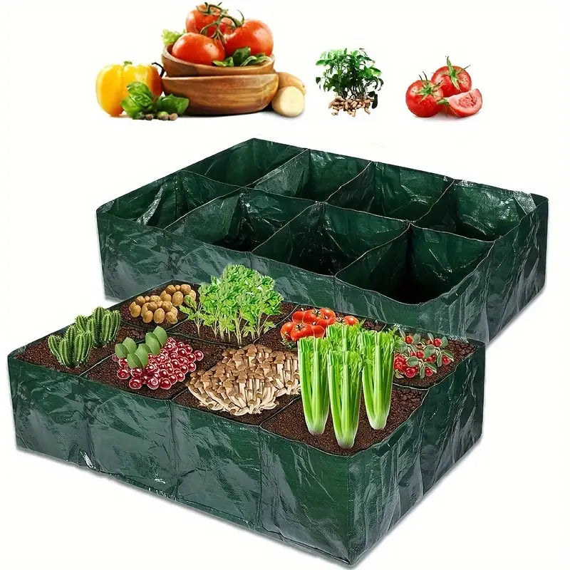 Lisslune | Planting bag with multiple compartments – Robust garden storage for plants and herbs