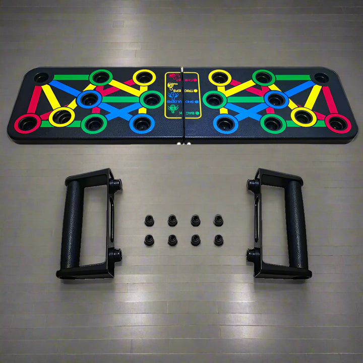 Lisslune | 14-in-1 Push-Up Rack Board | Non-Slip, Portable Fitness Equipment for Home Workouts & Muscle Training