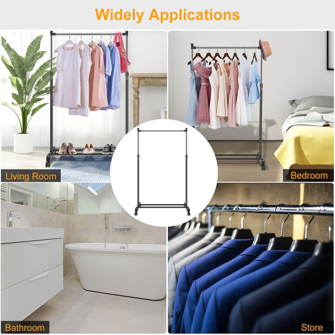 Lisslune | 15 kg./33 lbs. height-adjustable clothing rack