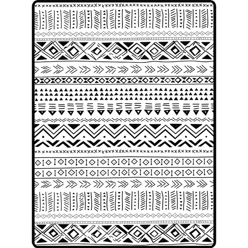 Lisslune | Scandinavian Geometric Chevron Rug Southwest Tribal Rug Synthetic Pet Friendly Area Rug for Living Room