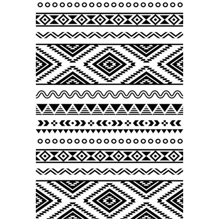 Lisslune | Diamond geometric rug southwestern area rug for bedroom Black and White Power Loom washable floor rug