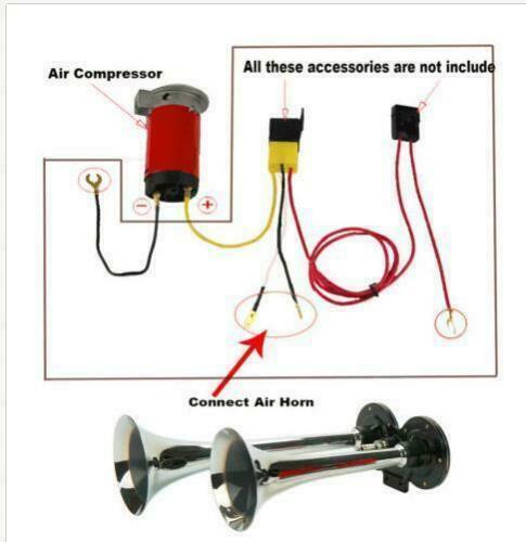 Lisslune | 150 DB Train Horn for Truck and Cars | Train Horn with Air Compressor