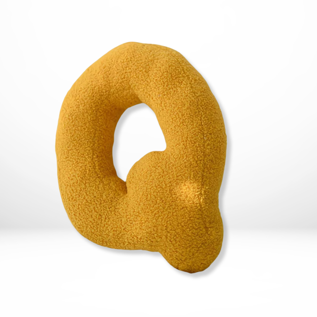 Lisslune | Alphabet Cushion Velura – Soft Velvet Decorative Cushion in Every Letter of the Alphabet